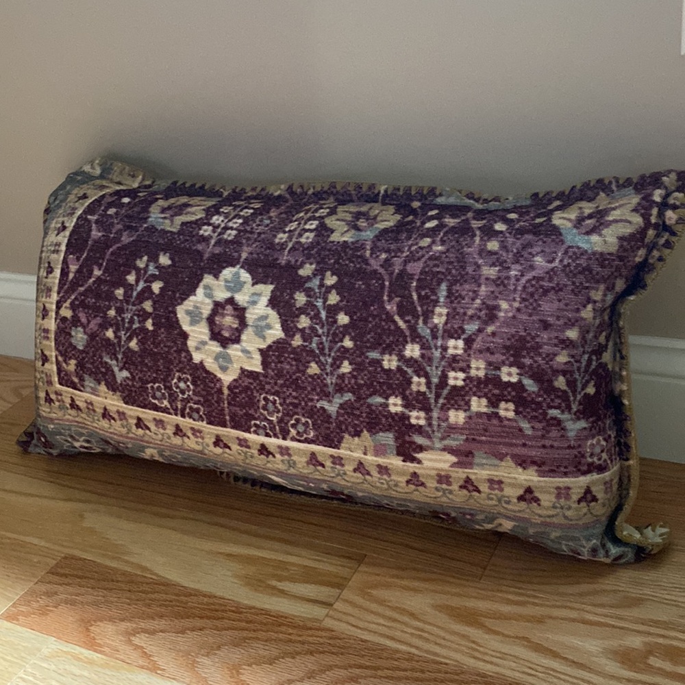 Floral Patterned Throw Pillow NWT